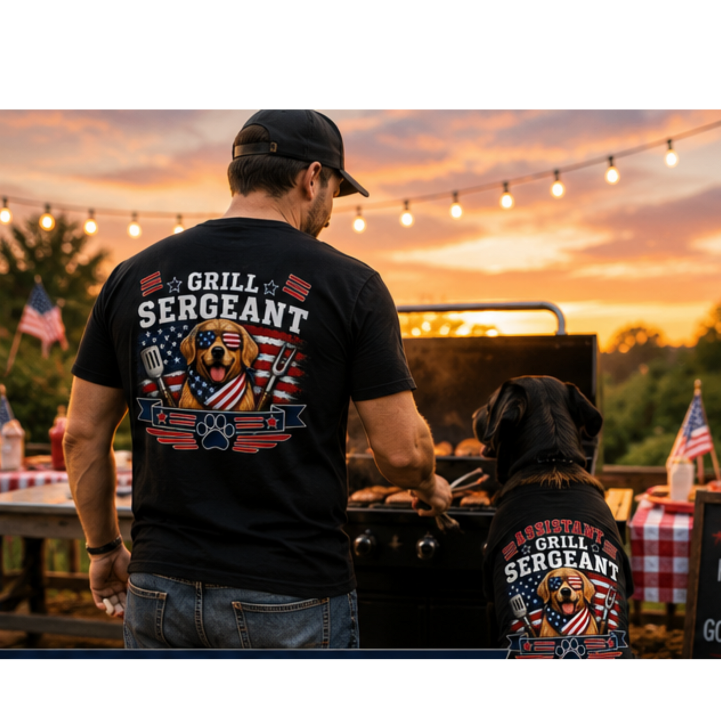 Assistant Grill Sergeant™ Pawtriot Tee.