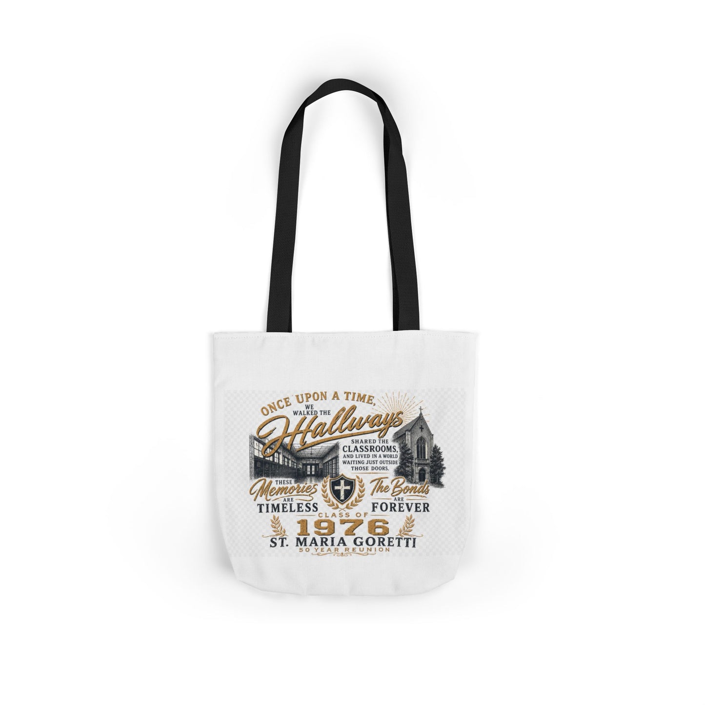 St. Maria Goretti 1976 Vintage Church Canvas Tote