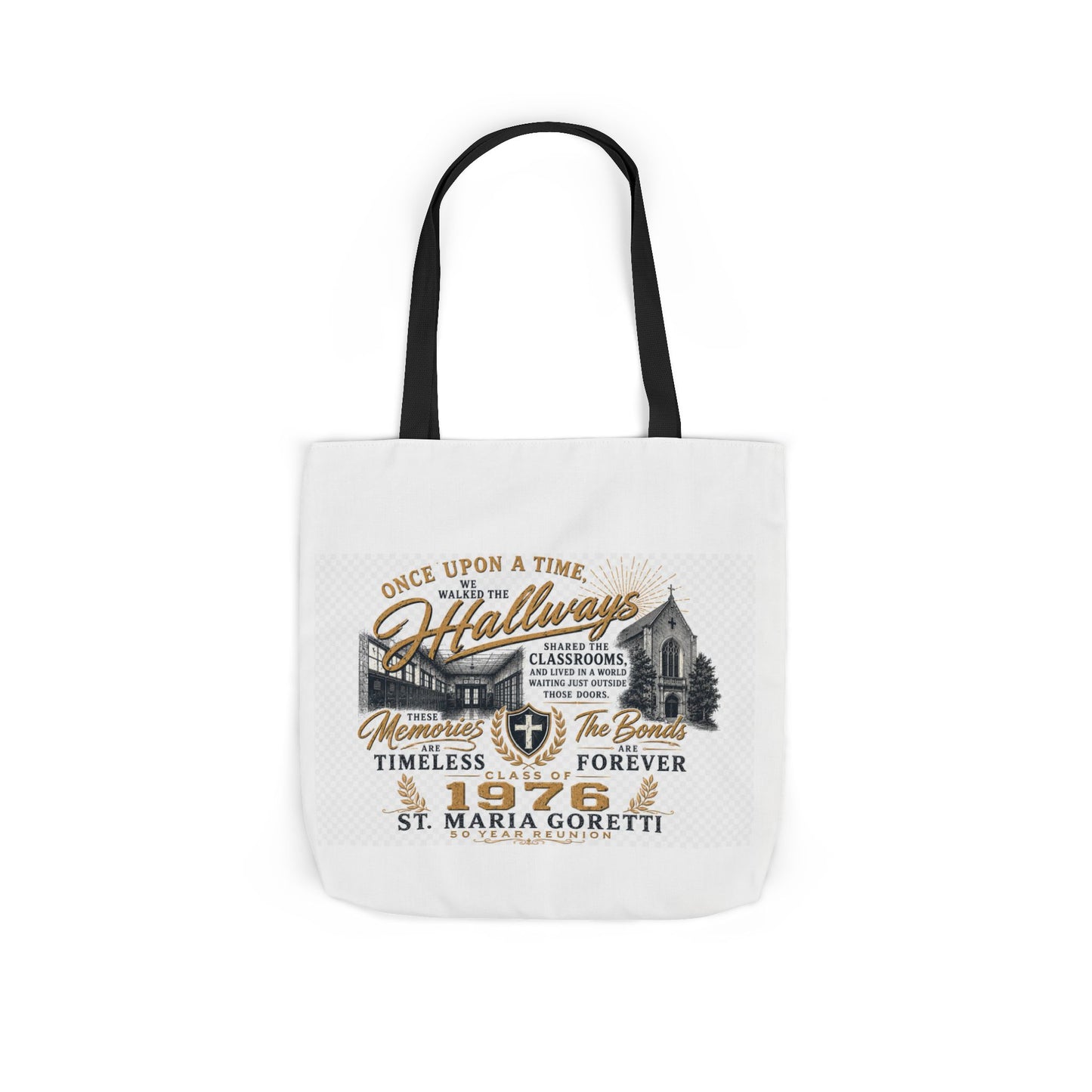 St. Maria Goretti 1976 Vintage Church Canvas Tote