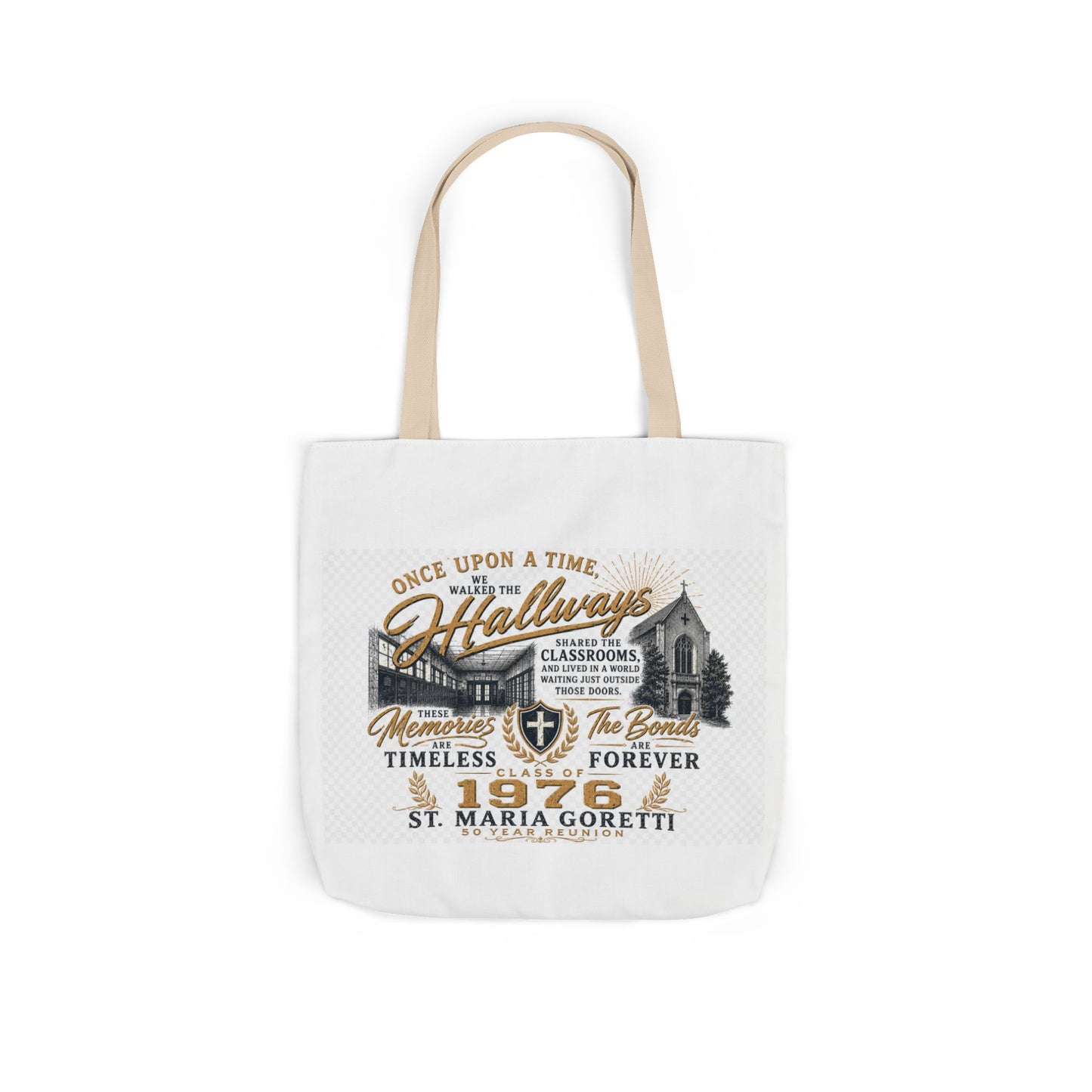 St. Maria Goretti 1976 Vintage Church Canvas Tote