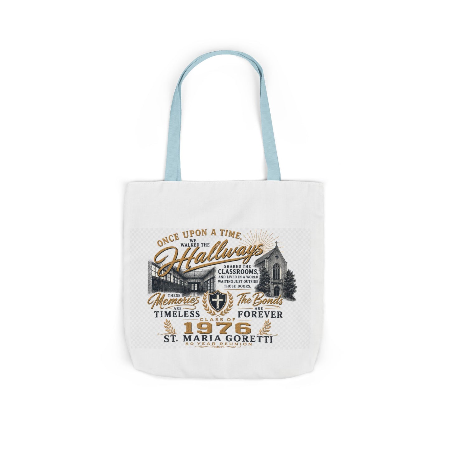 St. Maria Goretti 1976 Vintage Church Canvas Tote