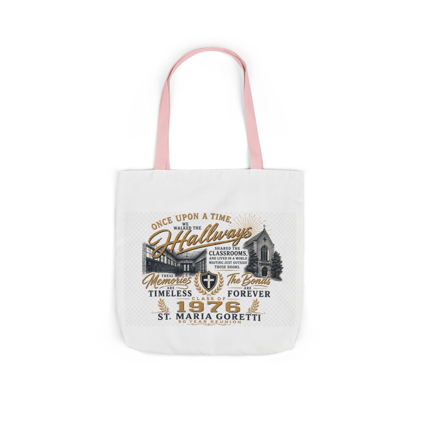 St. Maria Goretti 1976 Vintage Church Canvas Tote