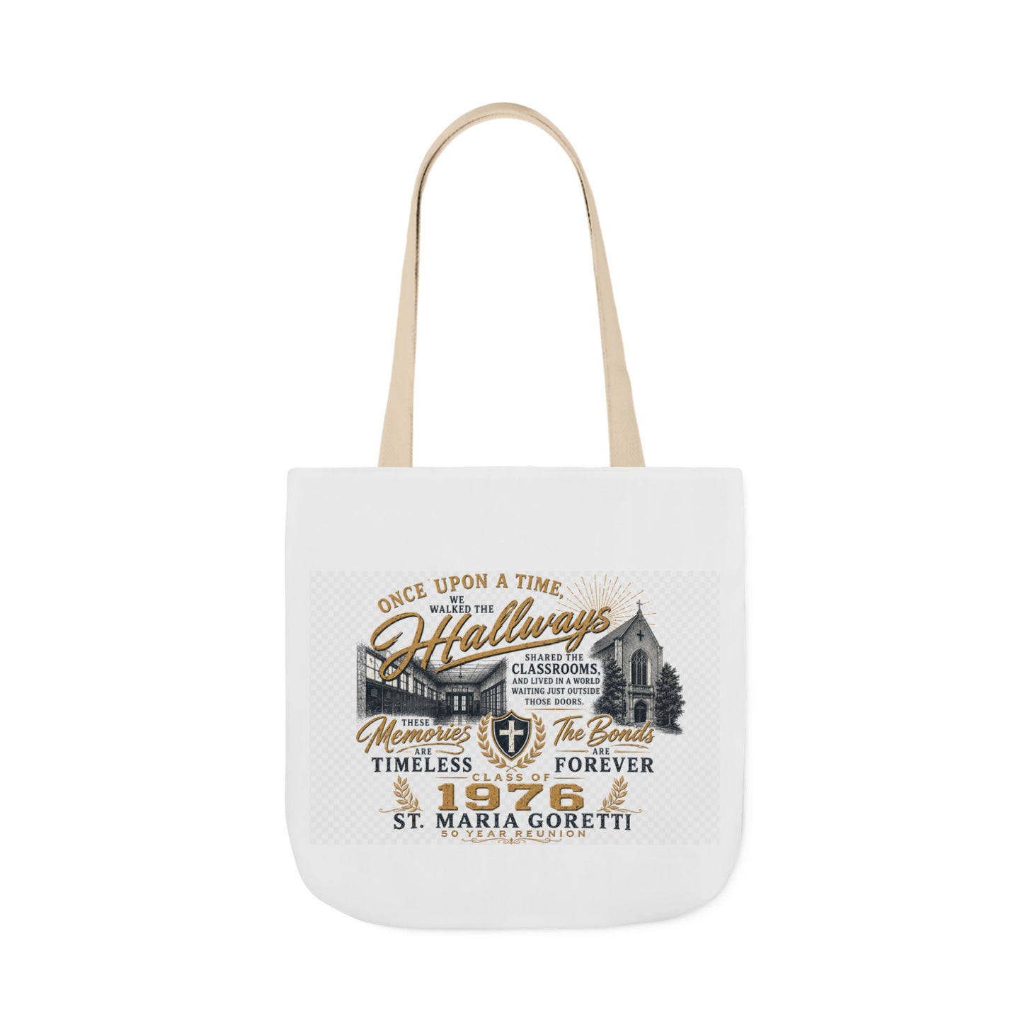 St. Maria Goretti 1976 Vintage Church Canvas Tote