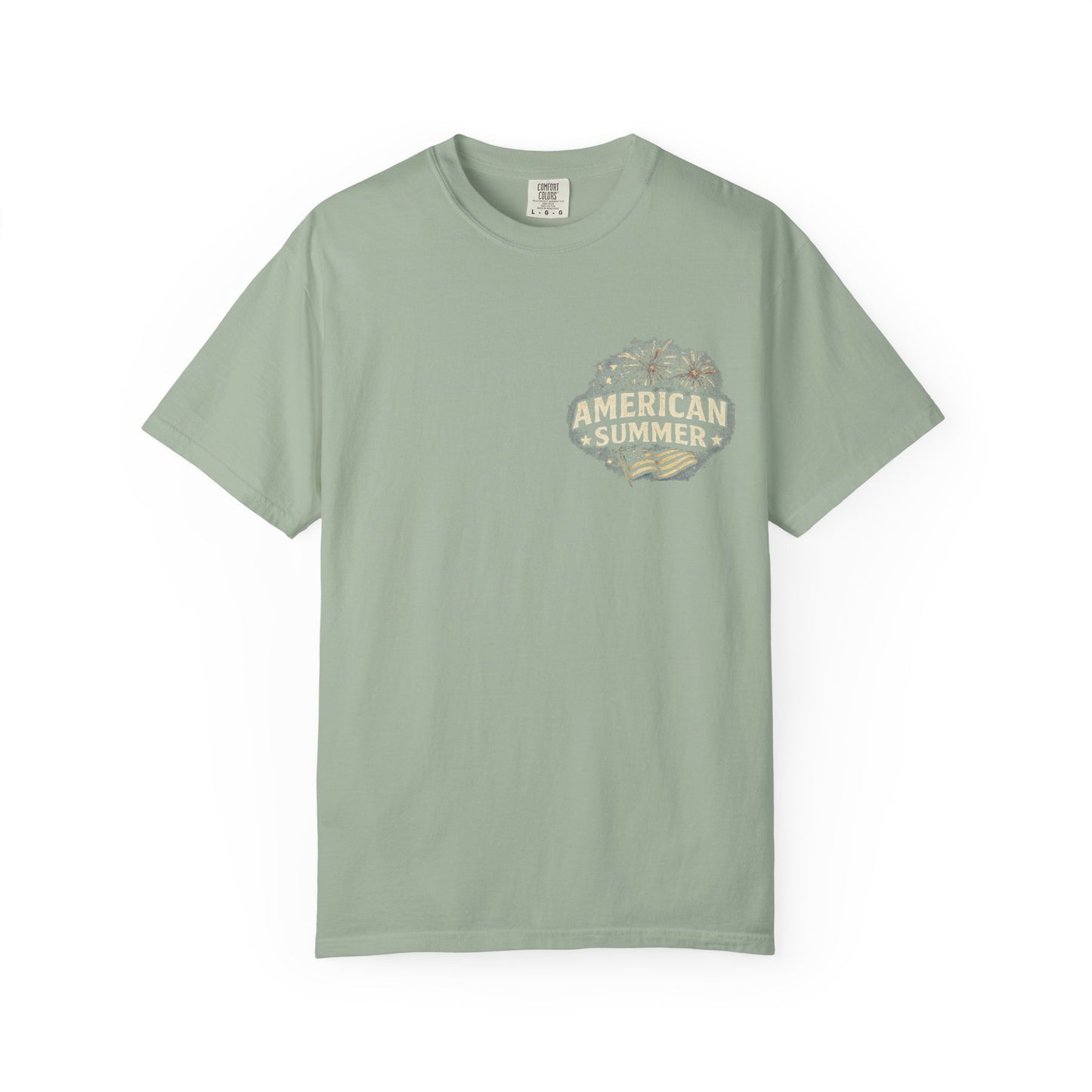 American Summer T-Shirt — Stars, Stripes & Sunshine Graphic Tee
