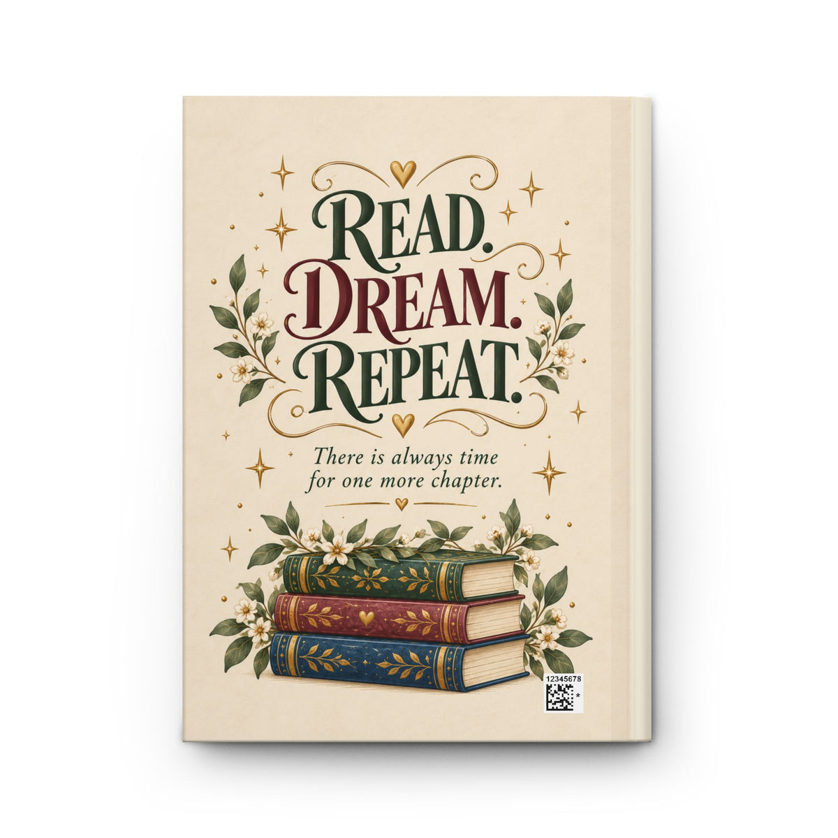 Just One More Chapter Journal, Book Lover Gift, Reading Journal, Bookish Notebook, Reader Gift, Literary Gift, Cozy Reading Gift