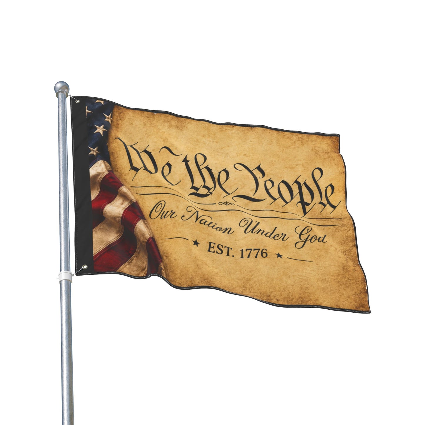 We the People Flag — Double-Sided Patriotic Garden Flag (Our Nation Under God, EST. 1776)