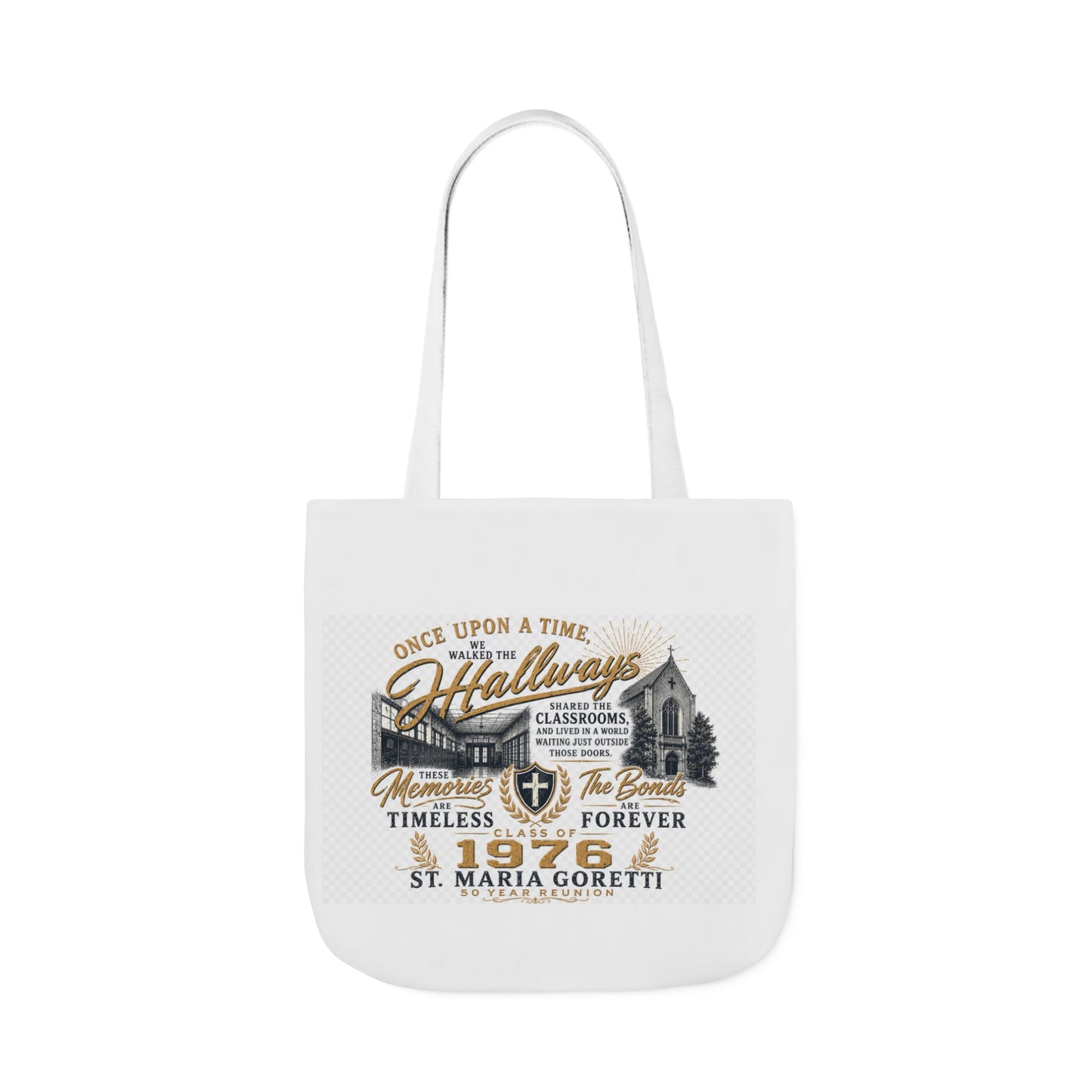 St. Maria Goretti 1976 Vintage Church Canvas Tote