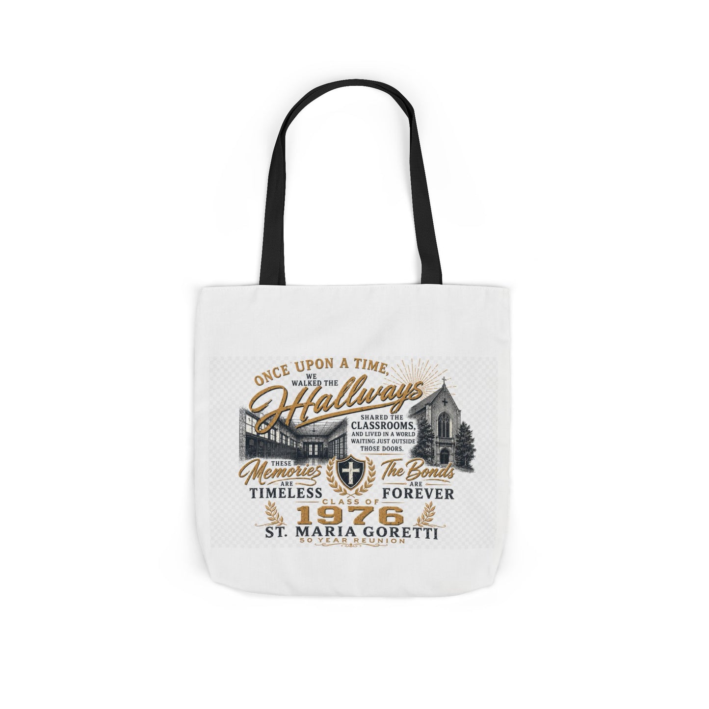 St. Maria Goretti 1976 Vintage Church Canvas Tote