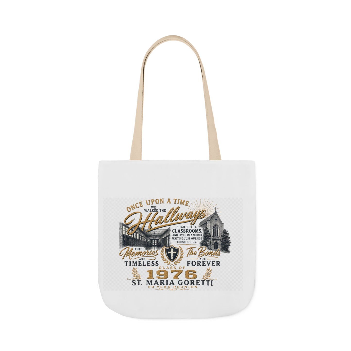 St. Maria Goretti 1976 Vintage Church Canvas Tote