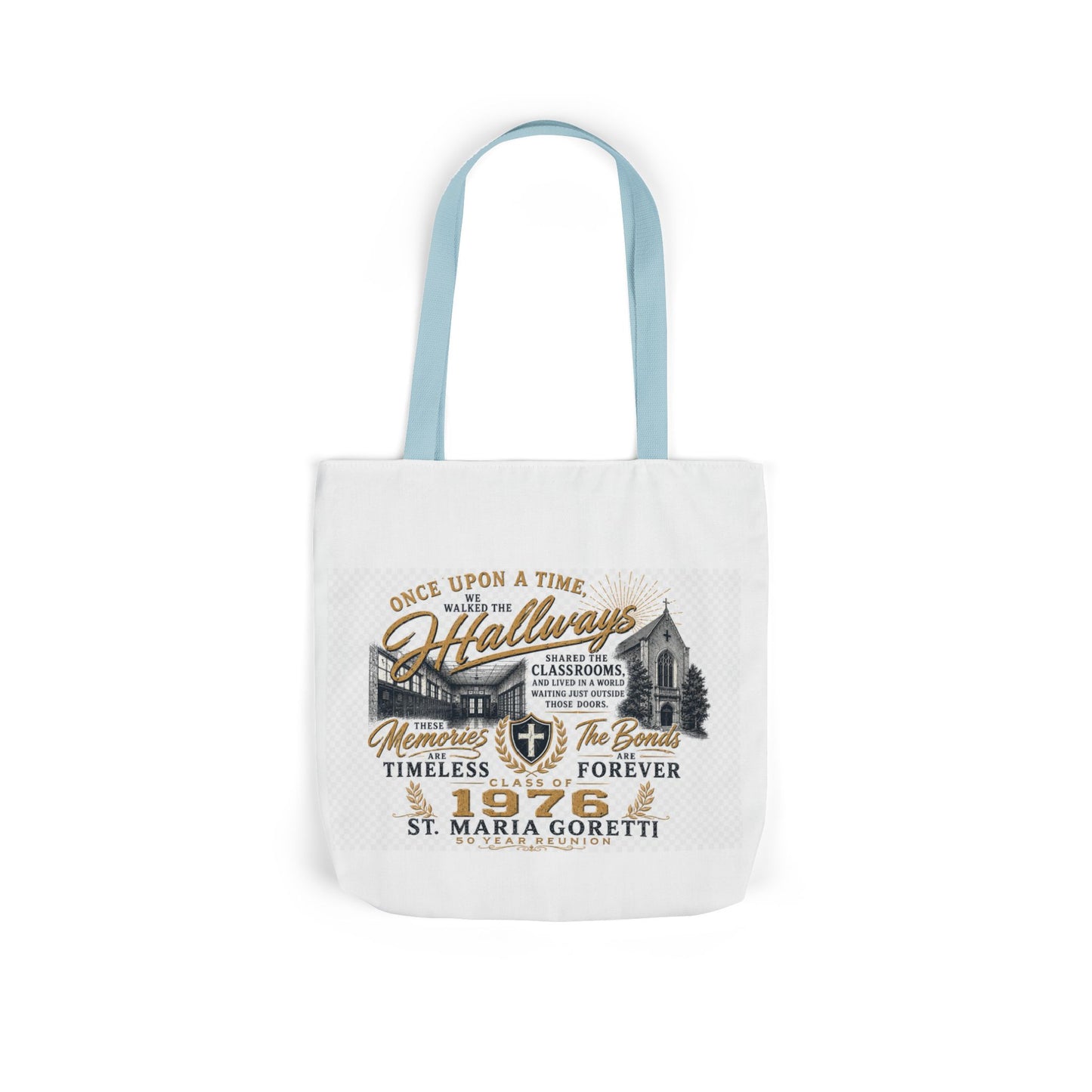 St. Maria Goretti 1976 Vintage Church Canvas Tote