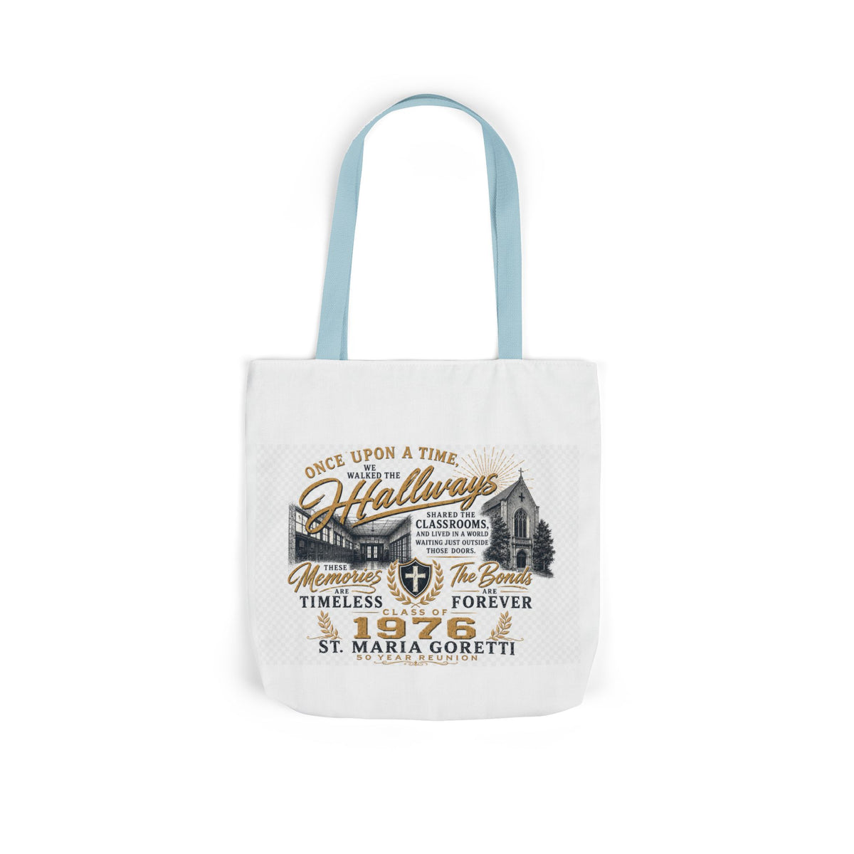 Class of 1976 Reunion Tote Bag | St. Maria Goretti 50th Anniversary Canvas Tote