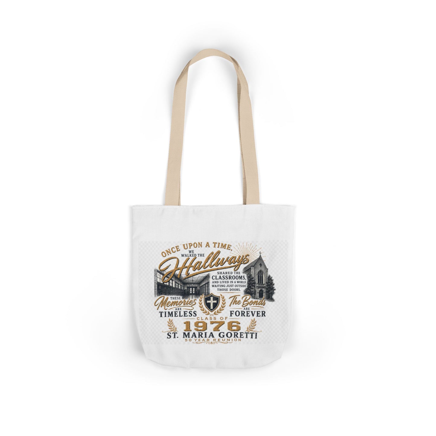 St. Maria Goretti 1976 Vintage Church Canvas Tote