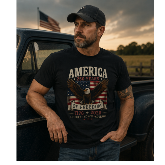 Freedom Soars Eagle Americana Tee