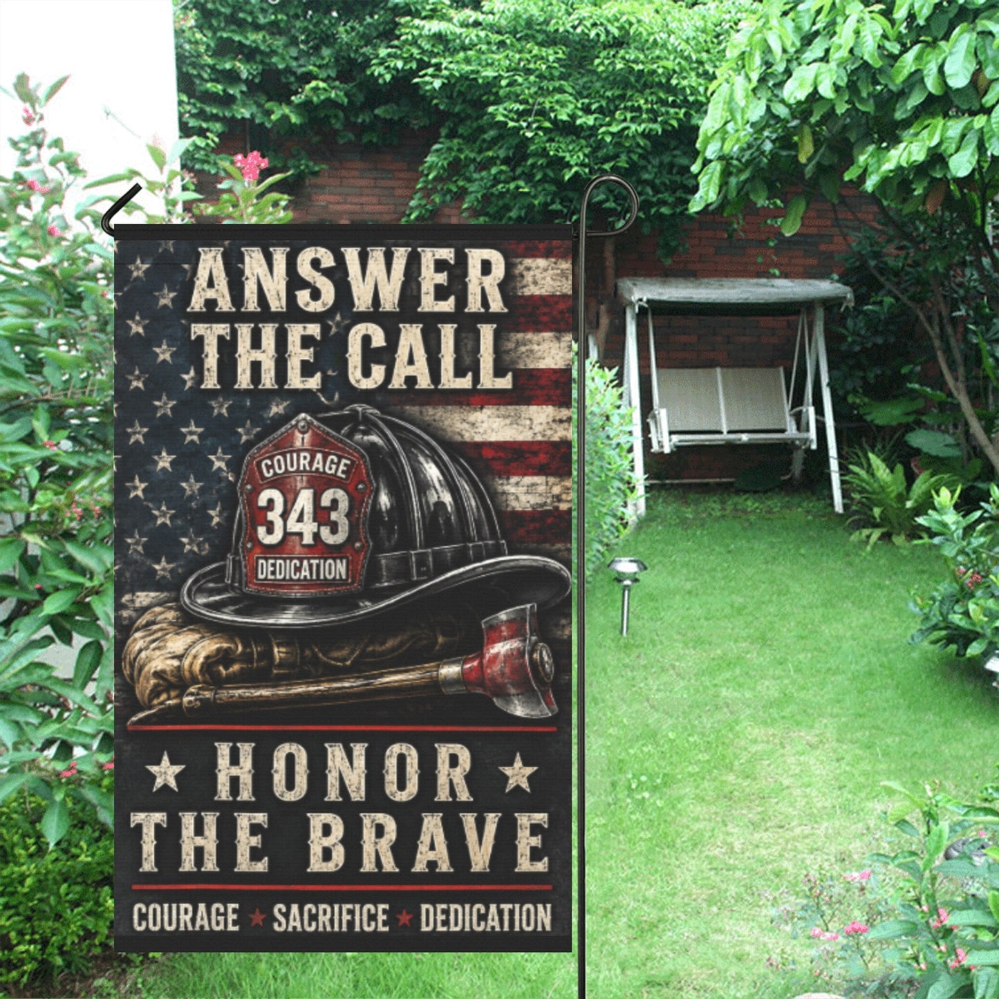 Answer the Call | Honor Our Firefighters 36x60 inch（Made in USA）
