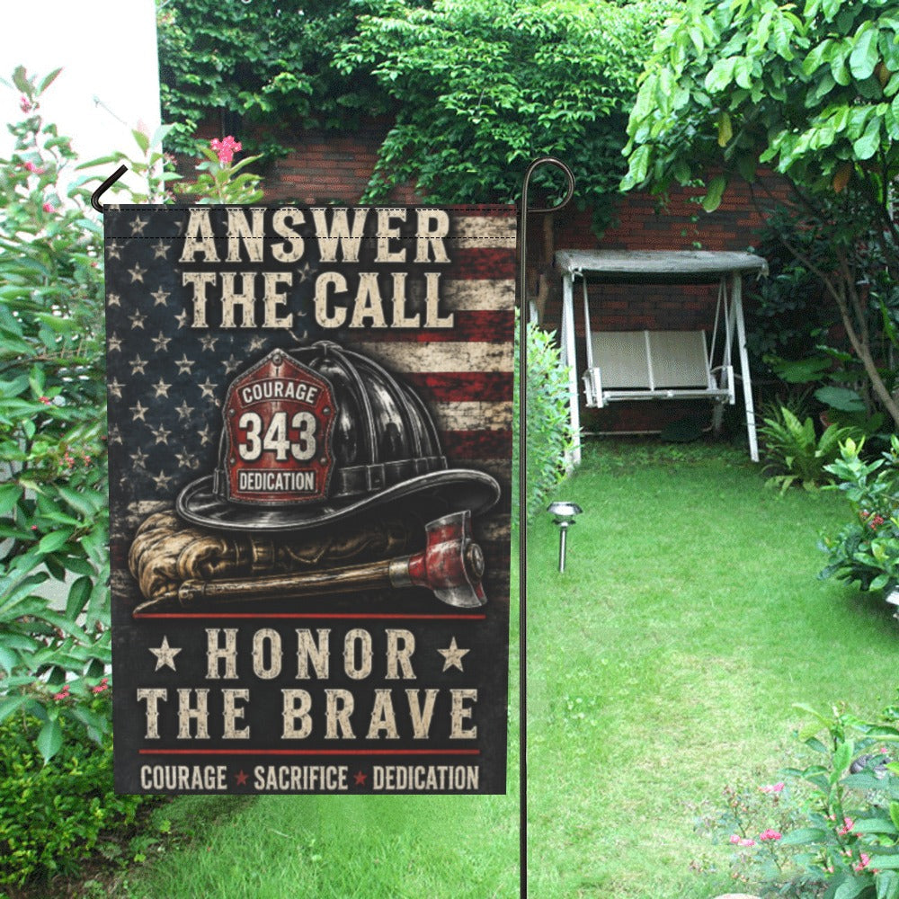 Answer the Call | Honor Our Firefighters 12" x 18"