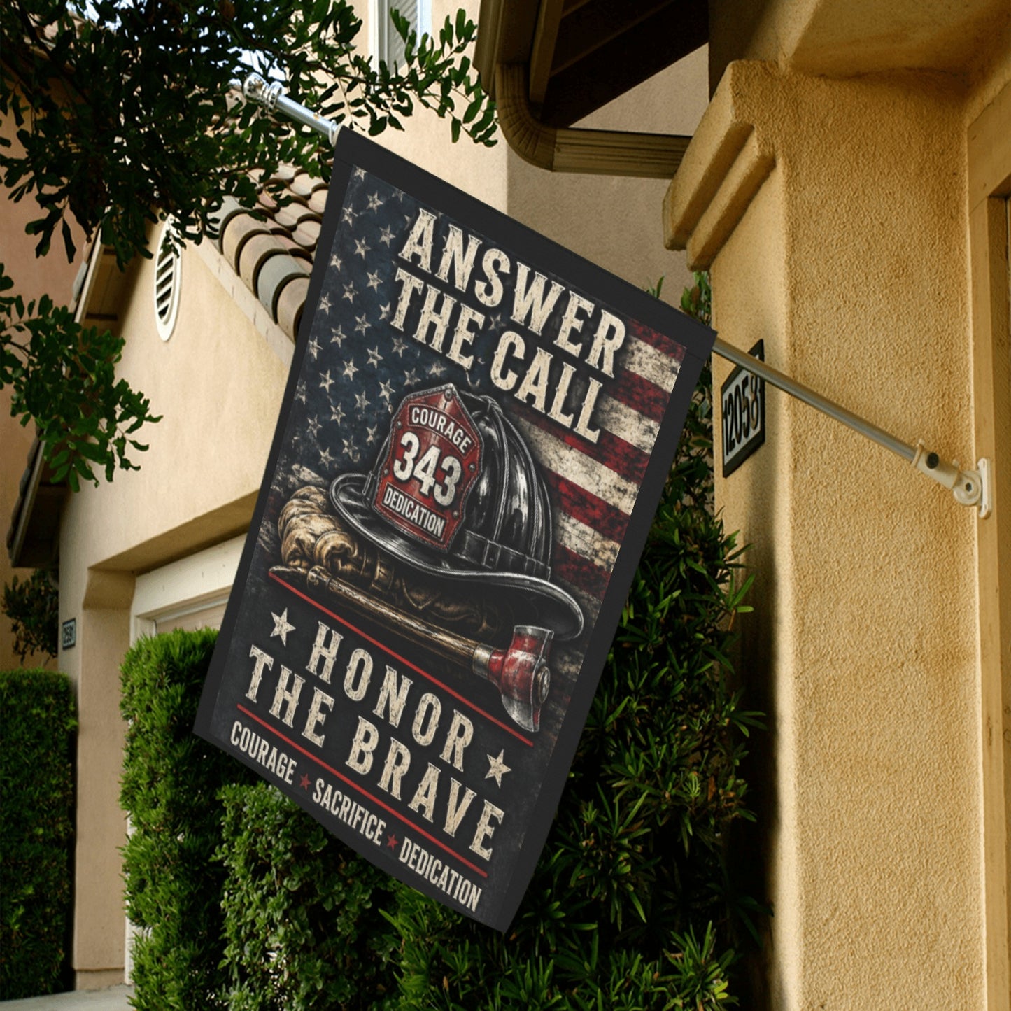 Answer the Call | Honor Our Firefighters  28x40 inch（Made in USA）