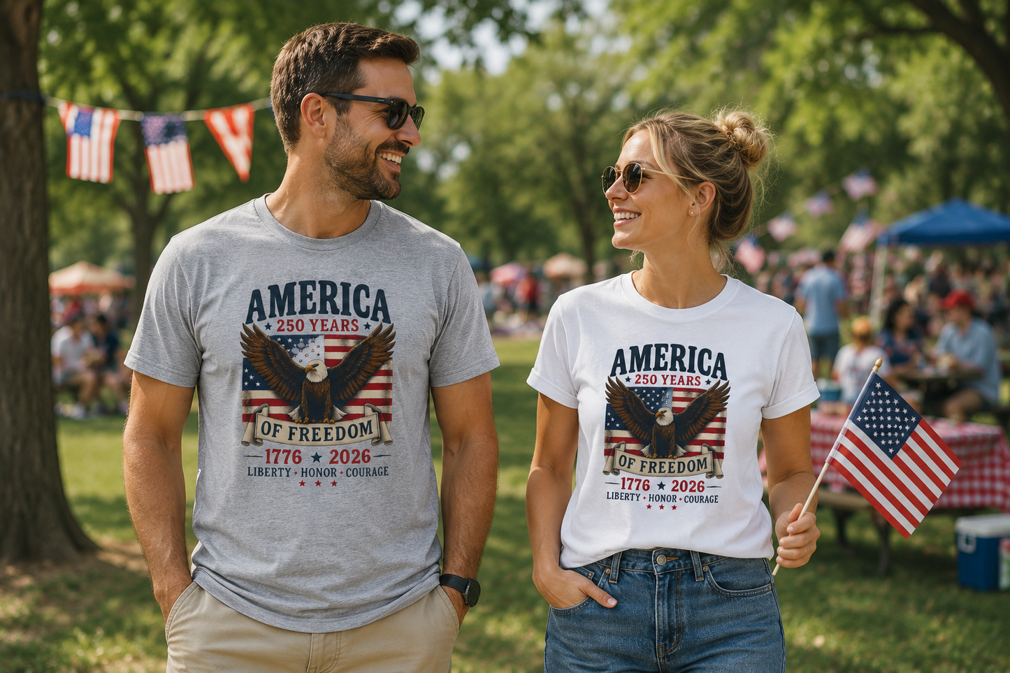 Freedom Soars Eagle Americana Tee