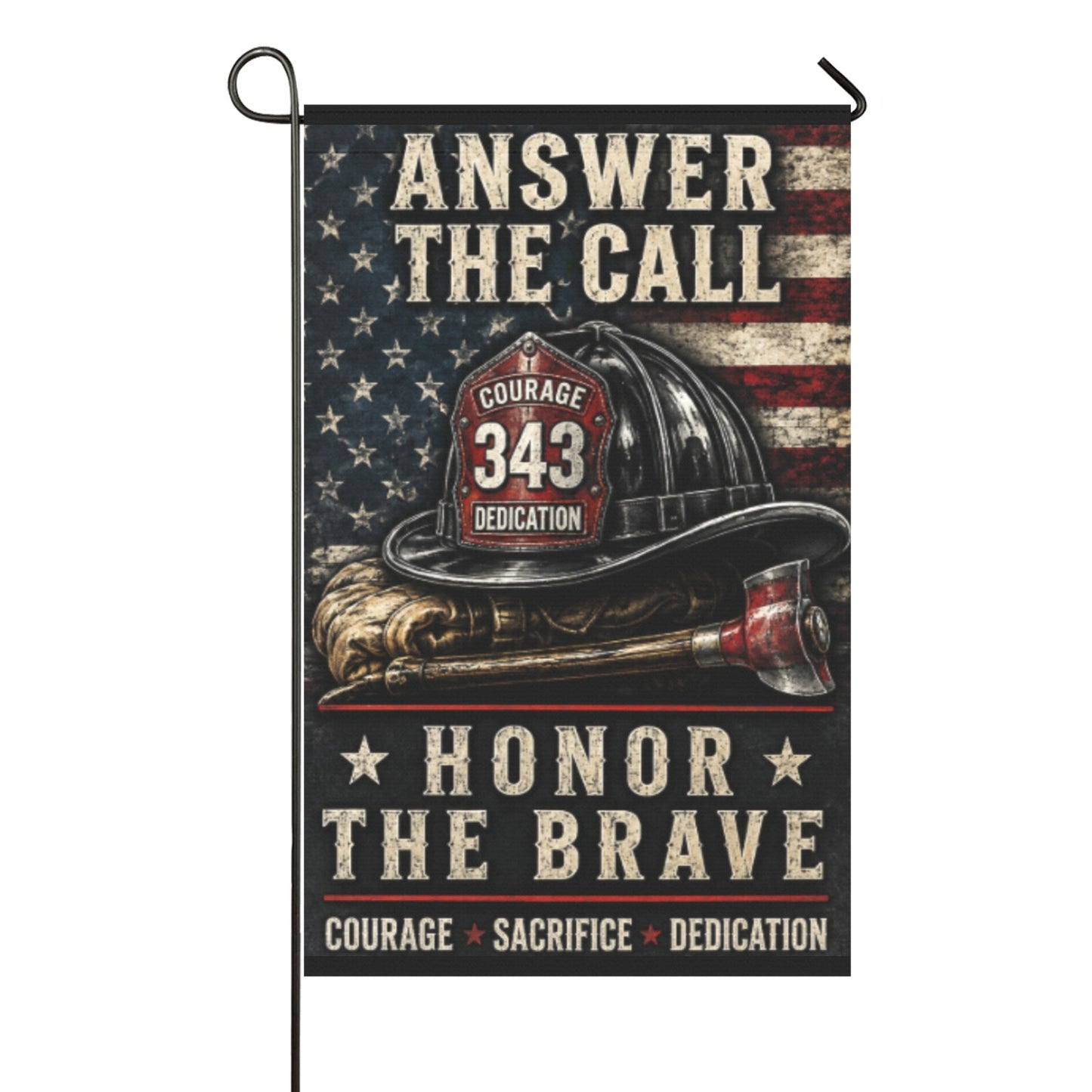 Answer the Call | Honor Our Firefighters 36x60 inch（Made in USA）