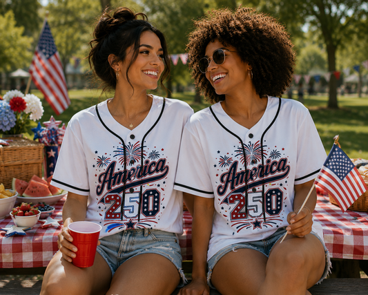 Women's 'America 250' Patriotic Baseball Jersey