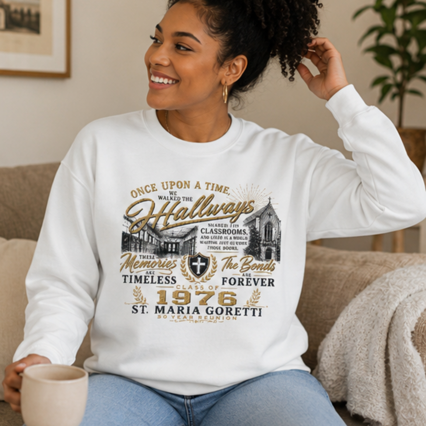 Class Reunion Crewneck | Alumni Sweatshirt | Once Upon a Time We Walked the Hallways