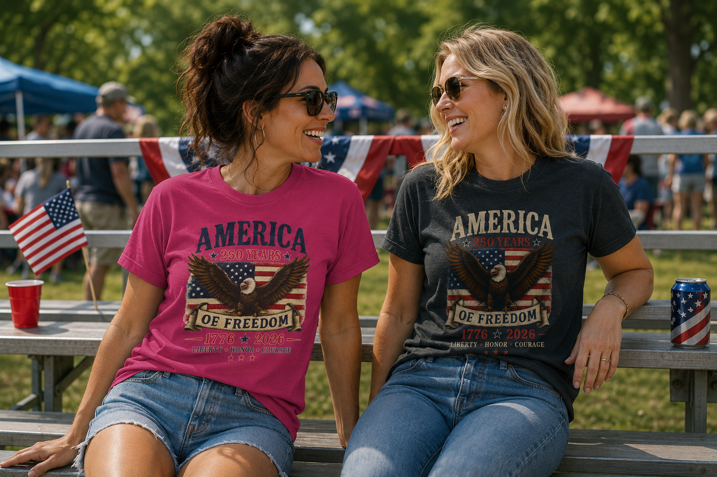 Freedom Soars Eagle Americana Tee