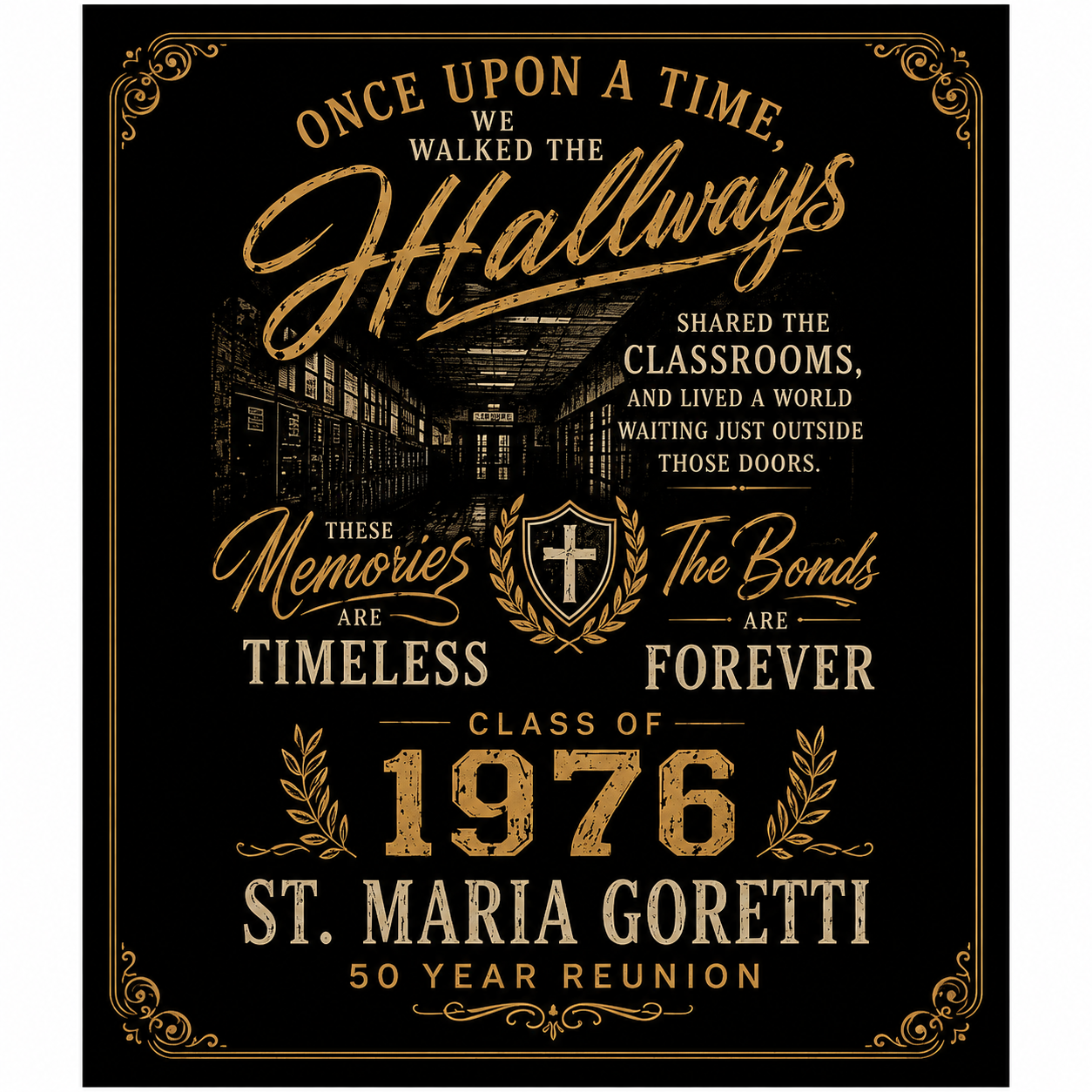 Class Reunion Crewneck | Alumni Sweatshirt | Once Upon a Time We Walked the Hallways