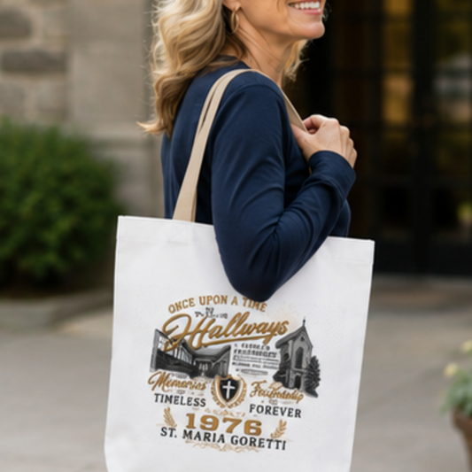 Class of 1976 Reunion Tote Bag | St. Maria Goretti 50th Anniversary Canvas Tote